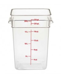 22SFSCW135- 22 Qt Container Square