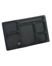 61503- 6 Comp Tray Black