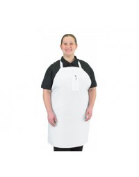 600BAW- Bib Apron White