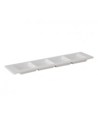 AMU-557- 13" x 4" Plate White