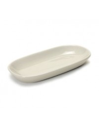 BEZ-0921- 9" x 4" Relish Tray Eggshell