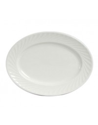 MEH-133- 14" x 10" Platter Eggshell