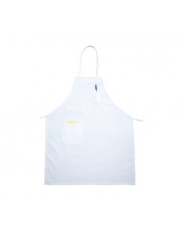 BA-PWH- 33" x 26" Bib Apron White