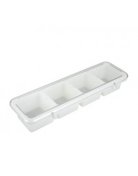 BC-4P - White Bar Caddy W/Cover