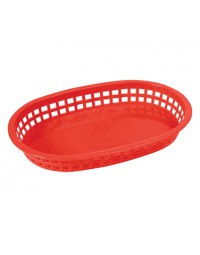 PLB-R- 11" x 7" Platter Basket Red