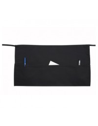 WA-1221- Waist Apron 3 Pocket Black