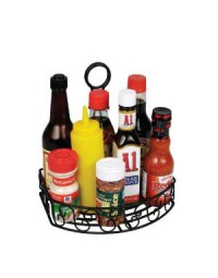 WBKH-6SB- Condiment Caddy Black